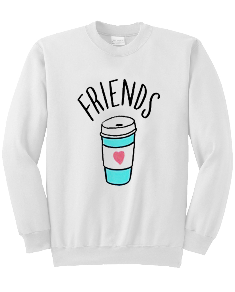 Funny Best Friends Coffee Sweatshirt