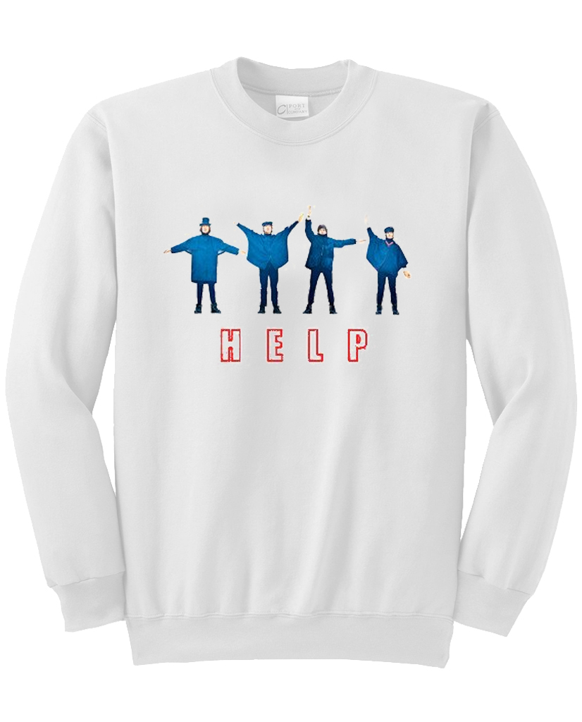 beatles help sweatshirt