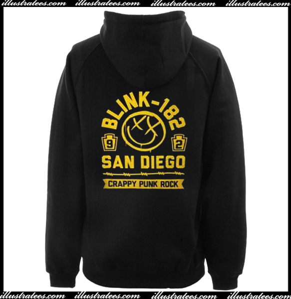 Blink 182 Crappy Punk Rock San Diego Hoodie Illustratees Com