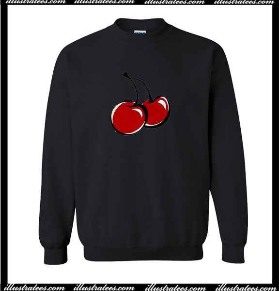 cherry sweatshirt