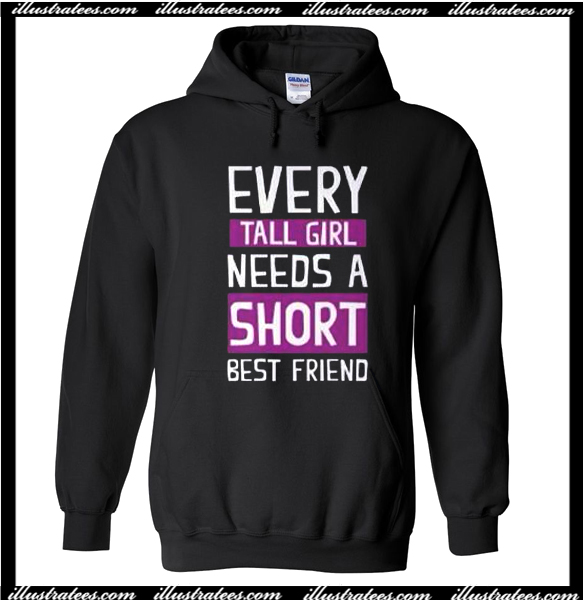 tall and short best friend hoodies