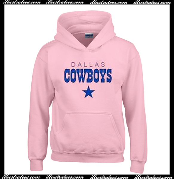 dallas cowboys womens hoodie pink