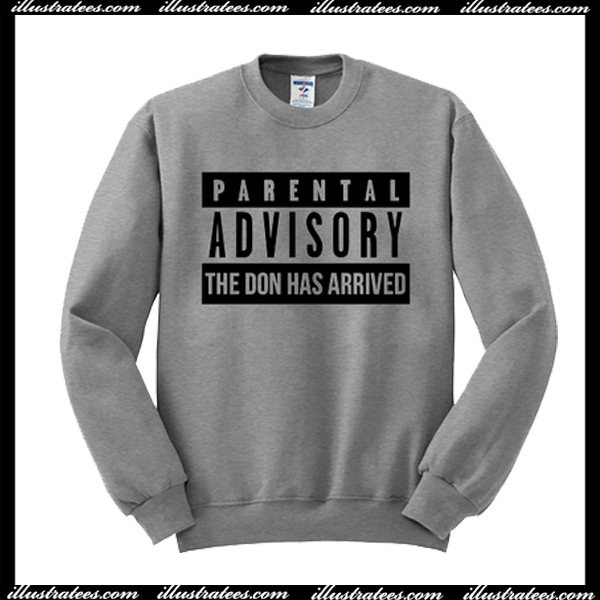 parental advisory sweater