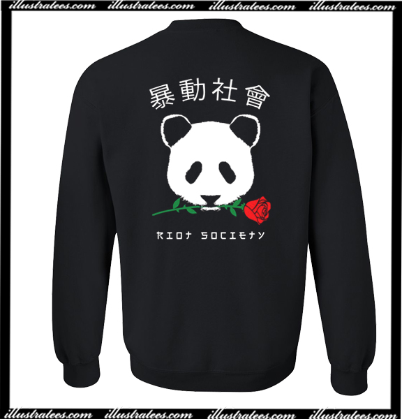 riot society panda rose hoodie