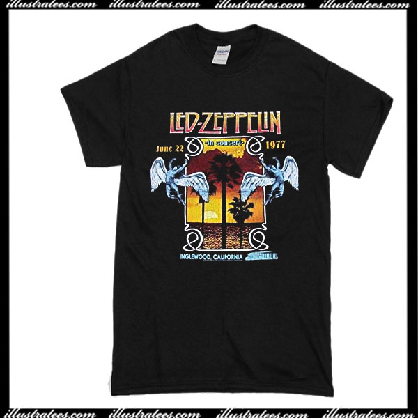 led zeppelin 1977 tour t shirt