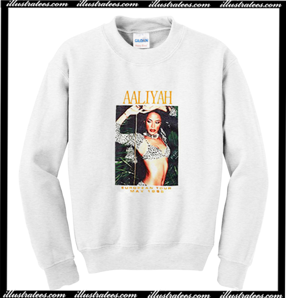 aaliyah european tour 1995 shirt