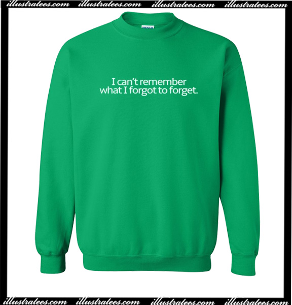 I Can T Remember What I Forgot To Forget Sweatshirt