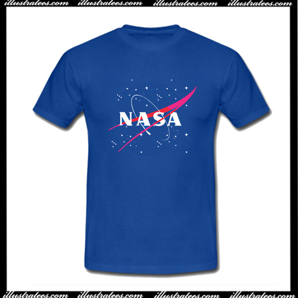 nasa t shirt with american flag