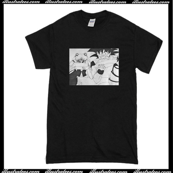sailor moon and goku shirt