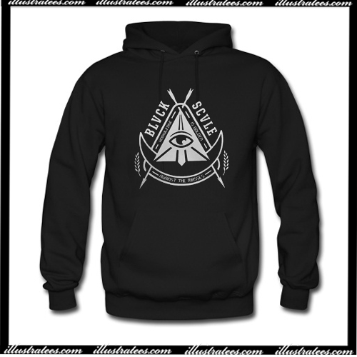 black scale hoodie