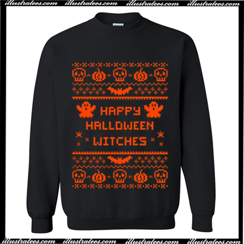 happy halloween witches sweatshirt