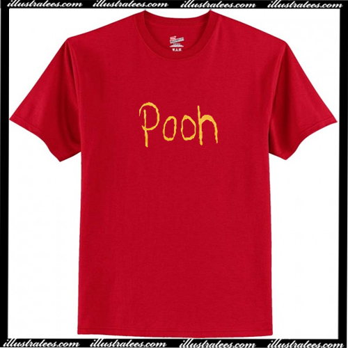 pooh t shirt red