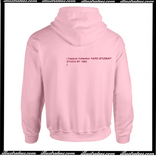 Nerd Student Back Hoodie