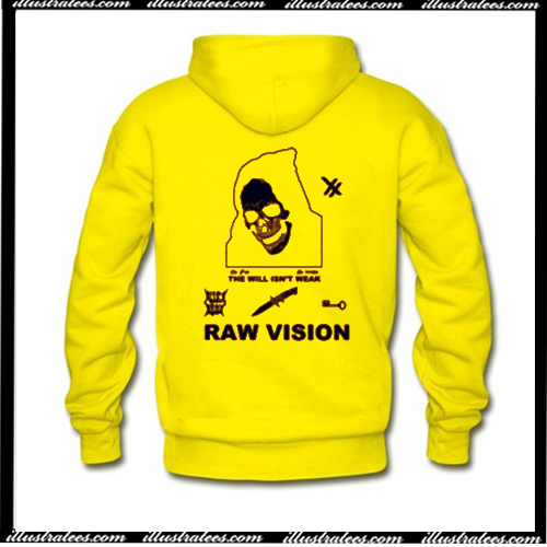 raw vision hoodie yellow