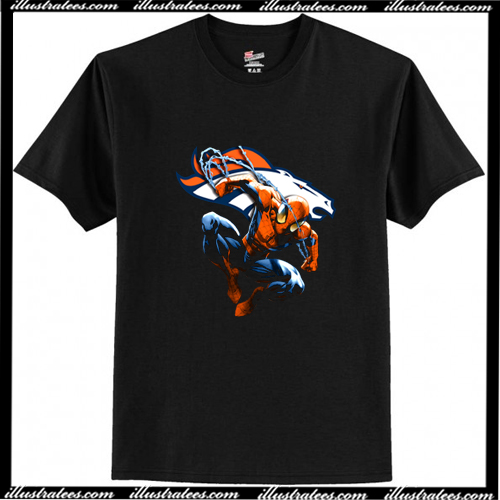 Spiderman Denver Broncos T Shirt