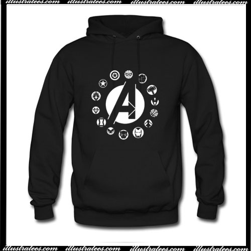 avengers black hoodie