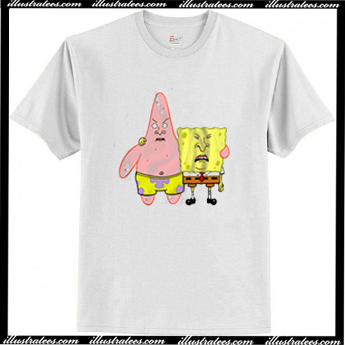 Spongebob And Patrick With Beavis And Butt-head Face T-shirt Ai