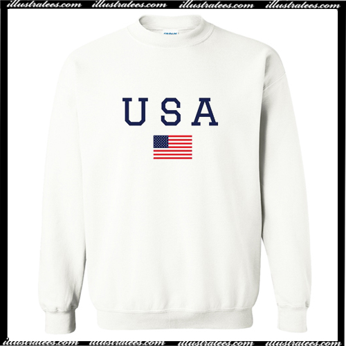 USA American Flag Sweatshirt AI