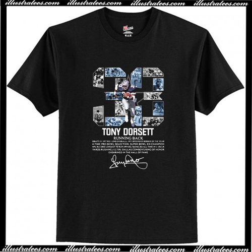 tony dorsett t shirt