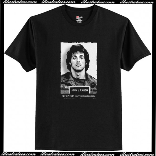 John Rambo Mugshot T-Shirt AI