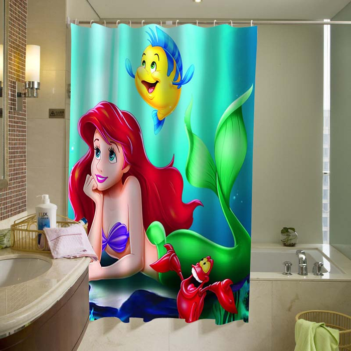 Ariel Disney shower curtain AI