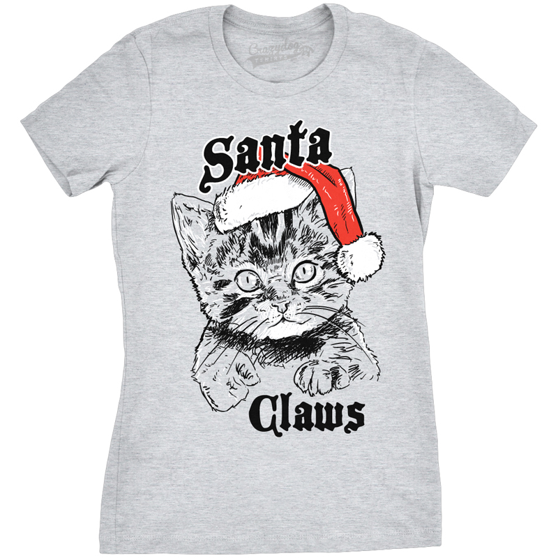 Santa Claws Christmas Wolverine T Shirt AI