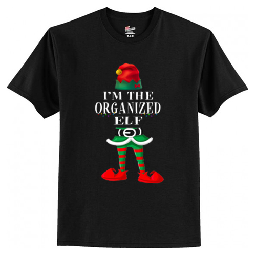 I_m The Organized Elf Family Christmas Funny Gift T-Shirt AI