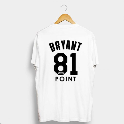 kobe bryant 81 point game shirt